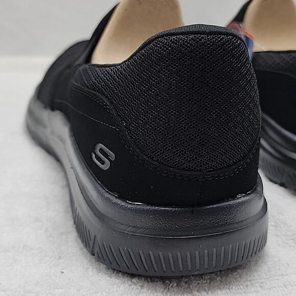 SKECHERS WORK RELAXED-FIT MEMORY FOAM WATER SLIP RESISTANT MENS 12 NWB BLACK ⚫️ - Picture 9 of 16